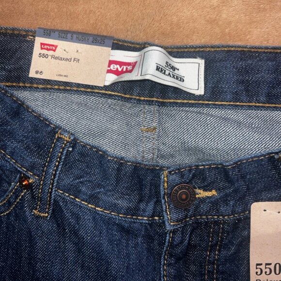New Levi Strauss 550 Boy 9 Husk 29x25 Adjustable Waistband Relaxed Fit Jeans (Q) - Picture 6 of 10